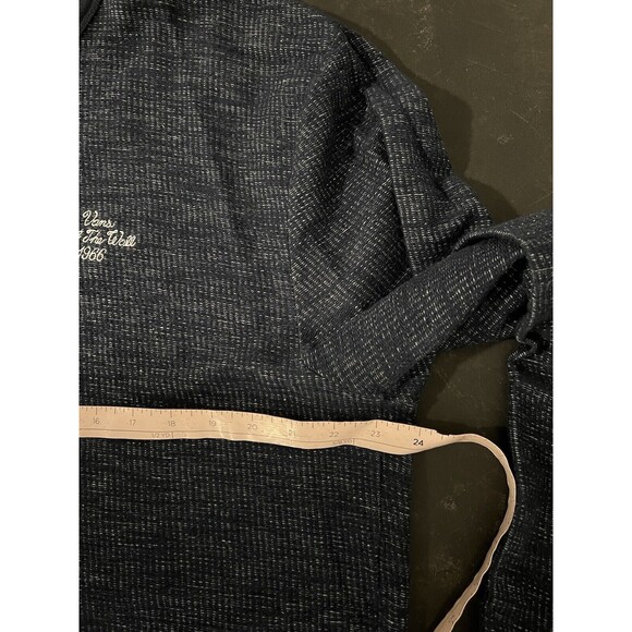 Vans Shirt Mens XLarge Blue Long Sleeve Crewneck Thermal Y2K Grunge Skater 2000s - Picture 8 of 13